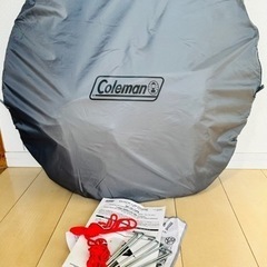 美品コールマン ワンタッチテント キャンプ用品