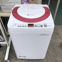 【リサイクルサービス八光】SHARP 7.0kg 全自動洗濯機 ES-KS70N-P