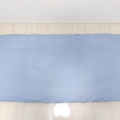 【 東京都 調布市 柴崎 】 NITORI ニトリ 布団 一式 セット 枕 敷き 掛け 3点 シングル ★ ブルー ネイビー 水色 ストライプ   美品の画像
