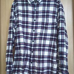 ユニクロ　ネルシャツ　M　1回着用　中古
