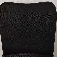 【 東京都 調布市 柴崎 】 ニトリ デスクチェア ★ ワークチェア N ターゲット ブラック 黒 キャスター 座面上下 NITORI  動作良好の画像