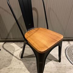 ○【4脚セット】ダイニングチェア チェア 椅子 家具 ブラック おしゃれ シンプル 積み重ね可能 店舗 飲食店 業務用(NF230211)327-22-②(45)の画像