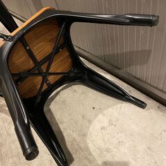 ○【4脚セット】ダイニングチェア チェア 椅子 家具 ブラック おしゃれ シンプル 積み重ね可能 店舗 飲食店 業務用(NF230211)327-22-②(45)の画像