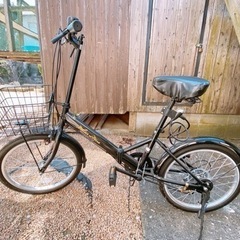 折りたたみ自転車　ブラック