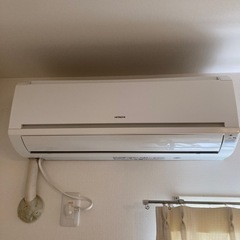 HITACHI白くまくんルームエアコン　室外機セット