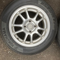 夏タイヤ 4本 ホイール付き 175/65R14 YOKOHAMA