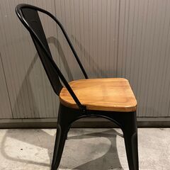 ○【4脚セット】ダイニングチェア チェア 椅子 家具 ブラック おしゃれ シンプル 積み重ね可能 店舗 飲食店 業務用(NF230211)327-22-④(45)◎の画像