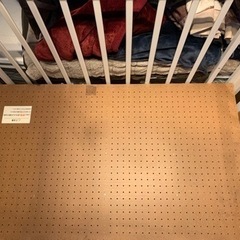 ベビーベッド　3段階　キャリー付きの画像