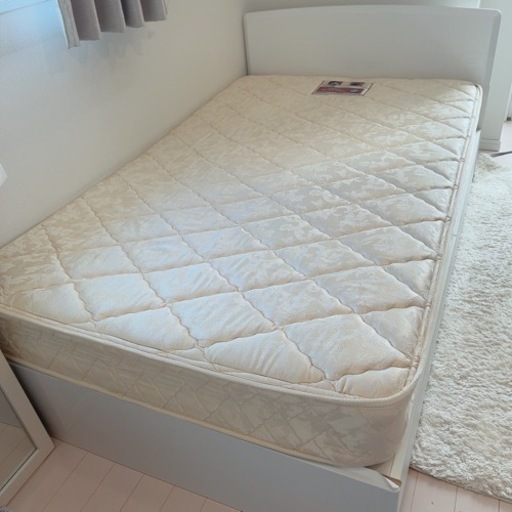 ニトリ 収納付き ベッドフレーム＆マットレス セミダブル