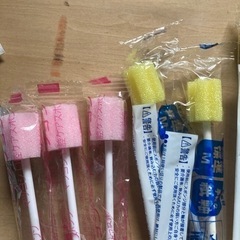 受け渡し完了　介護用品　口腔ケアスポンジ　ポリデントの画像