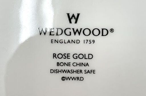 WEDGWOOD ROSE GOLD プレート2枚セット 直径約27.5cm