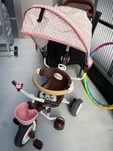 女の子 三輪車 ミニーちゃん