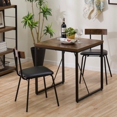 ニトリ　ダイニングテーブルセット　2人用　カフェテーブルの画像