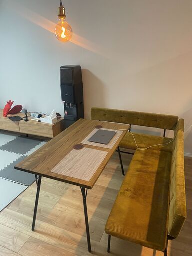 JOURNAL STANDARD FURNITURE　ダイニングベンチ　コーデュロイ