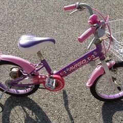 【取引中】子供用自転車補助付き　16インチ　の画像
