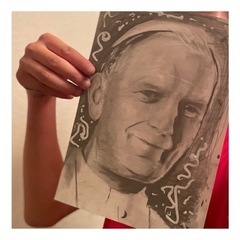 宗教画のデッサン