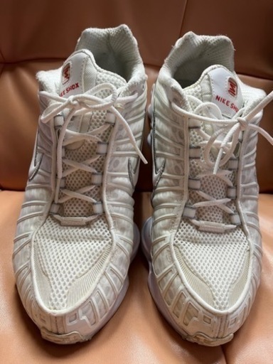 ナイキ ショックス TL ホワイト メタリックシルバー