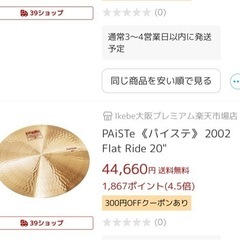 値下げしました❗️パイステ Dave Weckel使用 フラット...