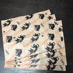 猫デザイン　ペーパーバック4枚セット