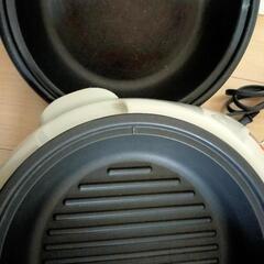 電気グリル鍋 グリルパン ホットプレートの画像