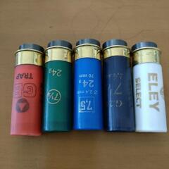マグネット　空薬莢（リロード済）　緑・赤・青・黒・白　計5本セット