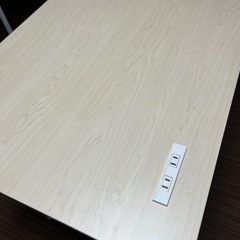 山善 コーナーデスク コンセント付き の画像