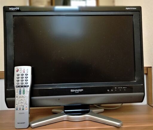 【中古】シャープAQUOS　20インチ液晶テレビ　リモコンあり