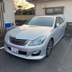 ☆クラウン  ハイブリッド  車検付き！サンルーフ、黒革、マルチ...