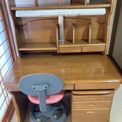 くろがね　学習机（４点セット）