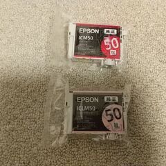 エプソン インク IC50 純正(ICBK50他)5本の画像
