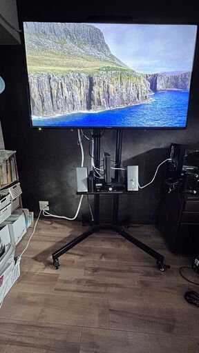 50インチフルHD 録画機能付きテレビ・スタンド・外付けHD４テラ　セット