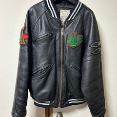 AVIREX革スタジャンの画像