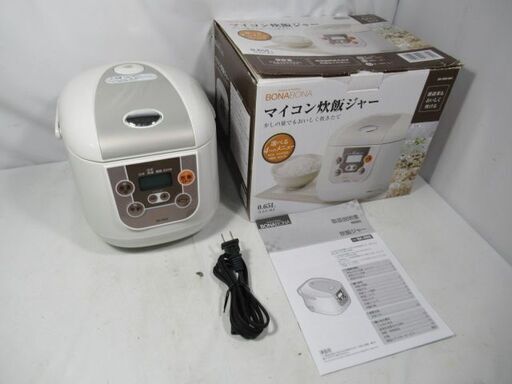 1ヶ月保証/炊飯器/炊飯ジャー/3合炊き/1人暮らし/新生活/単身用/BK-R60/使用感強め/中古品/J5028/