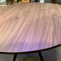 【売約済み】　FDY ラウンド　テーブル　ダイニングテーブル　カフェテーブル　バーテーブル　ウォルナット　ウォールナット　アイアン　スチール　の画像