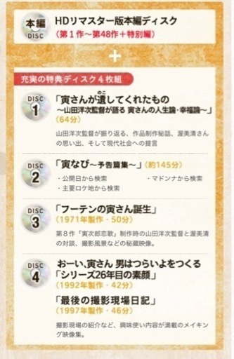 美品　男はつらいよ　プレミアム全巻BOX