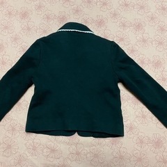 値下げ💜120クラウンバンビCROWN BANBY 女の子ジャケット　黒　卒園入学の画像