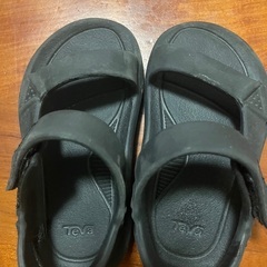 teveサンダル黒サイズ16の画像