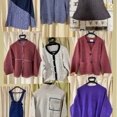 レディース服　ブーツ　スカート　デニム　セーター　ニートなどの画像