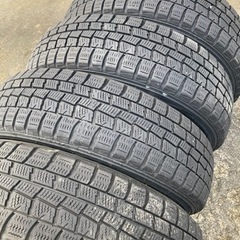 ダンロップ155/65R14スタッドレス・アルミホイルセット4本