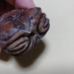 木製緒締め　帯留め　ツゲ　古美術　古物　工芸品の画像