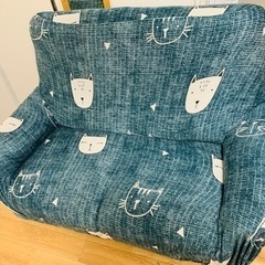 2人のソファーのカバー