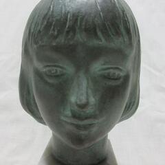 舟越保武　少女ブロンズ像　アンナ　高さ22センチ　彫刻　の画像
