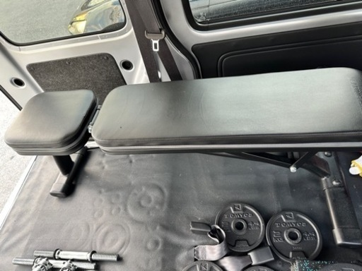 値下げしました！　ベンチ、ダンベル、マット