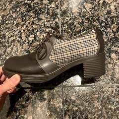 あしながおじさん　オックスフォード　パンプス　シューズ　ヒール　太ヒール　5センチの画像