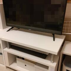 【お譲り先決まりました】コンパクトなテレビ台（ホワイト）3/15迄