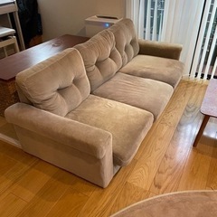 配送可能！Jena 3人掛けコーデュロイソファ　131004 ベージュjtse
