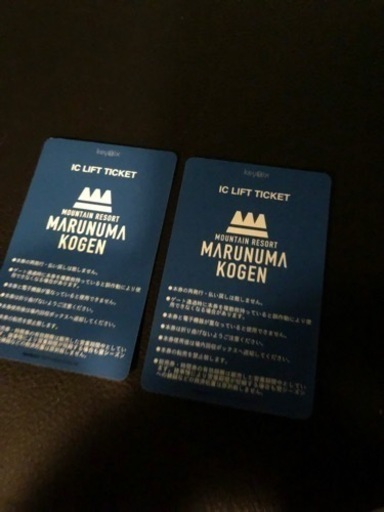 群馬県　丸沼高原　リフト券　2枚