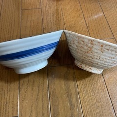 【お取引終了☑️🙇‍♀️】ラーメン うどん鉢 2個セットの画像