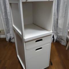 再掲載【期間限定】コンセント付きキッチンワゴン キャスター,スラ...
