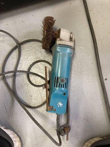 マキタ MAKITA 10mm アングル ドリル 3000V 電動工具 導通確認済み 回転遅い ジャンク ディスクグラインダ アングルドリル 電気
